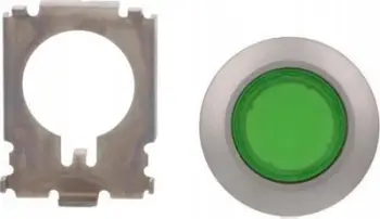 Buton i ndriçuar komandues Siemens 3SU1061-0JB40-0AA0, 30mm, momental, jeshil