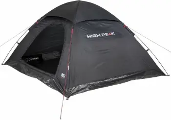 Tendë kampingu për katër persona High Peak Monodome 4 10310, e zezë