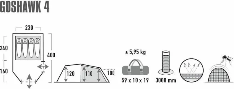 Tenda High Peak Goshawk 4 10307 - 14