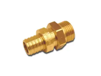 Përshtatës KAN-Therm 18x2.5 G1 / 2" me jakë, fije mashkulli, bronzi 9006.39K