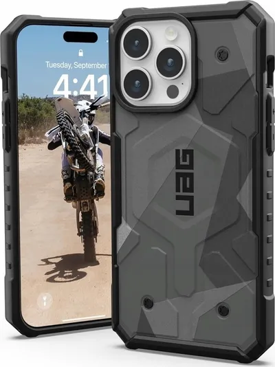 Mbrojtëse telefoni UAG Pathfinder SE, për iPhone 15 Pro Max 6.7", Geo Camo, me Magnet MagSafe - 1
