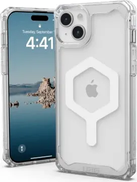 Mbështjellës UAG Plyo MagSafe për iPhone 15 Plus, transparent dhe bardhë - 2