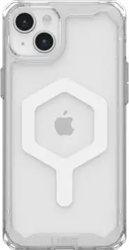 Mbështjellës UAG Plyo MagSafe për iPhone 15 Plus, transparent dhe bardhë