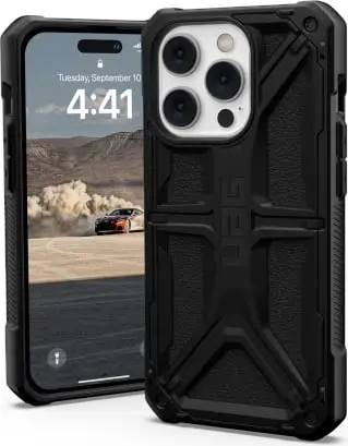 Mbulesë mbrojtëse UAG Monarch për iPhone 14 Pro Max, rezistente ndaj goditjeve, e zezë