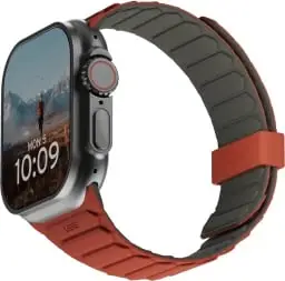 Rrip silikoni për Apple Watch UAG Pathfinder, magnetik, 42/44/45/46/49mm, portokalli