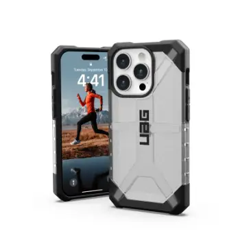 Mbulesë telefoni UAG Plasma Ice për iPhone 15 Pro 6.1", transparente, rezistuese ndaj goditjeve