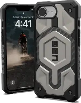 Mbështjellës UAG Monarch Pro MagSafe për iPhone 16e, titanium