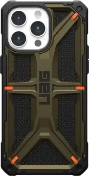 Kllëf telefoni UAG Monarch Kevlar për iPhone 15 Pro Max, 6.7", rezistent ndaj goditjeve, jeshil Element