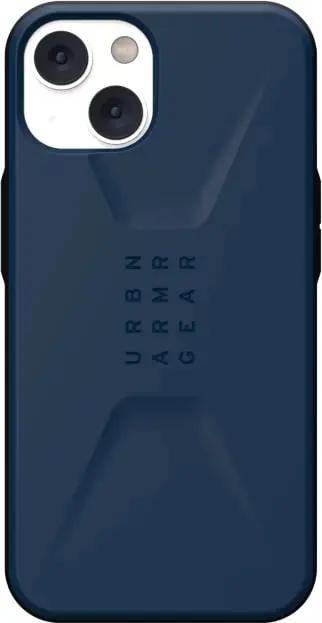 Mbrojtëse telefoni UAG Civilian për iPhone 14 Plus, rezistente ndaj goditjeve, blu e errët