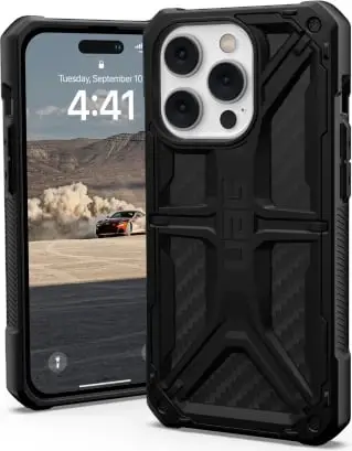 Mbulesë telefoni UAG Monarch për iPhone 14 Pro Max, rezistente ndaj rënieve, e zezë