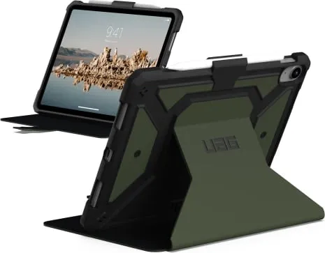 Mbulesë tablet UAG Metropolis SE për iPad 10 10.9" 2022, mbrojtje 360°, me qëndrues, e zezë - 3
