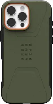Mbështjellës UAG Civilian MagSafe për iPhone 16 Pro Max, i gjelbër