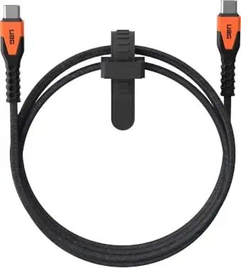 Kabllo USB-C në USB-C UAG Rugged 60W 1.5m, portokalli