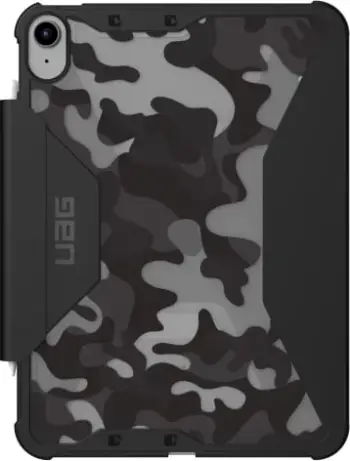 Mbulesë tablet UAG Plyo për iPad 10.9" 2022, mbrojtëse kompozite, me qëndrim, midnight camo