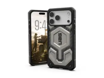 Mbulesë telefoni UAG Monarch Pro për iPhone 17 Pro, magnetike MagSafe, mbrojtje e fortë, e zezë