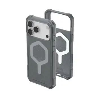 Mbulesë telefoni UAG Essential Armor për iPhone 17 Pro Max, MagSafe, mbrojtje ushtarake, gri transparente