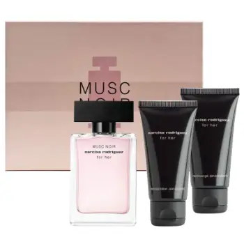 Set Narciso Rodriguez Musc Noir, Eau De Parfum 50 ml + losion 50 ml + xhel dushi 50 ml