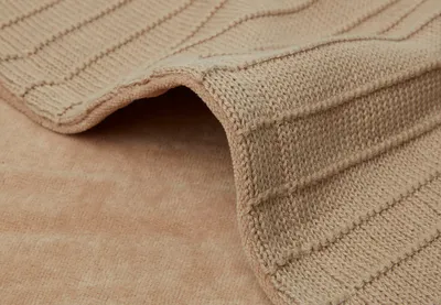 Batanije Pure Knit Biscuit Velvet GOTS, 100x150cm, biscuit - 2