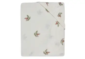 Çarçaf shtrati Rosehip, 40-50x80-90cm, i bardhë