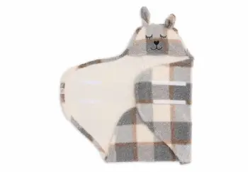 Mbështjellës për bebe Jollein Bunny Check, 100 x 105cm