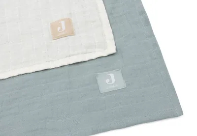 Mbulesa te holla muslin 115x115cm Sea Green/Ivory - 2 Pack - 2