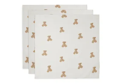 Mbulesa te holla muslin 70x70cm Teddy Bear - 3 Pack - 1