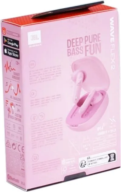 Dëgjuese JBL Wave Flex, rozë - 3