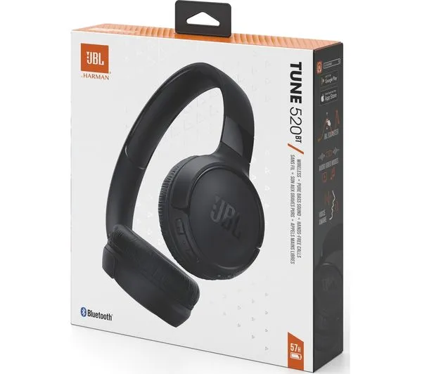 Kufje JBL T 520 BT, wireless, të zeza - 2