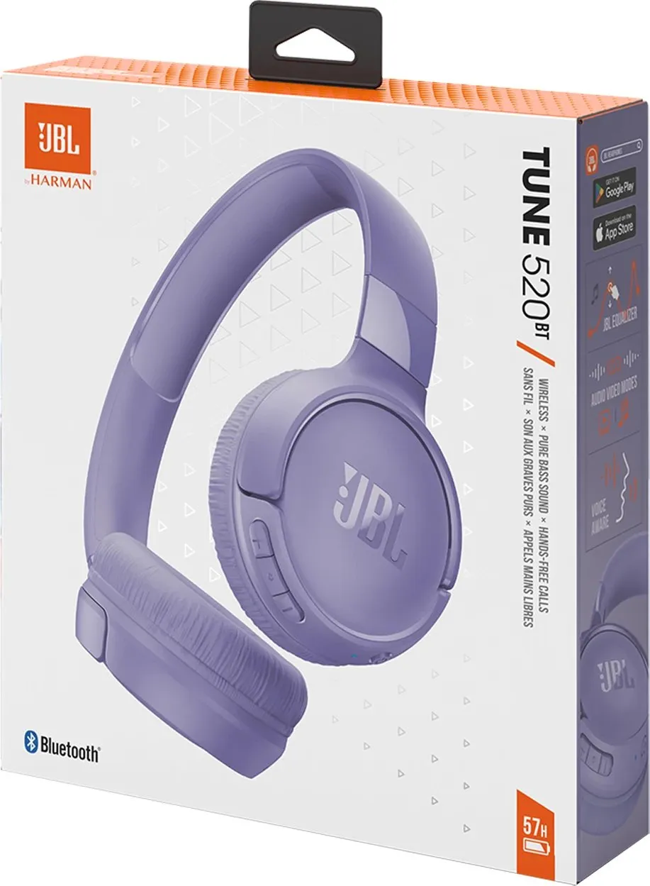 Kufje JBL Tune 520 BT, të bardha - 11