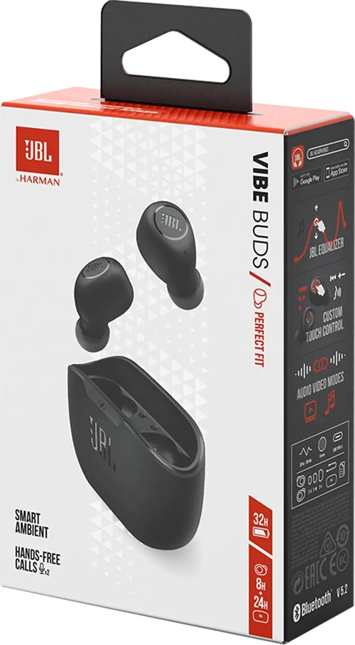 Dëgjuese Jbl Wave Buds, wireless, të zeza - 10