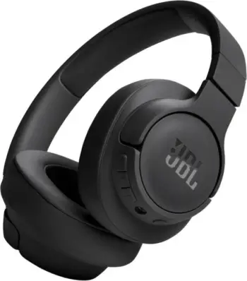 Kufje pa tela, JBL, Tune 720BT (JBLT720BTBLK), Bluetooth 5.3, deri 76h bateri, e zezë