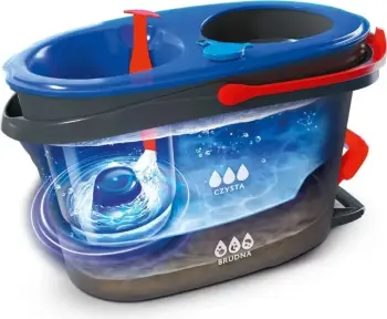 Mop rrotullues Vileda H2prO me kovë, mikrofibër, i zi