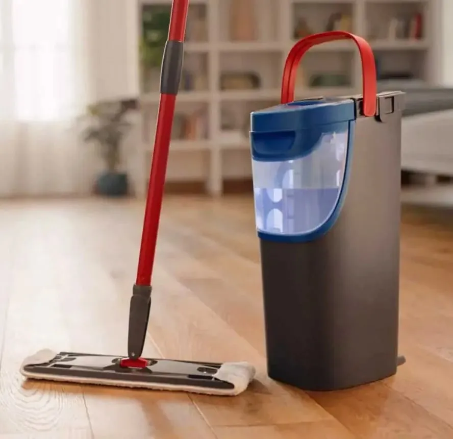 Mop i sheshtë Vileda H2prO, mikrofibër, i zi - 7