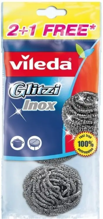 Tel për enë Vileda Glitzi Spiral INOX (105177), 2 + 1 FALAS!