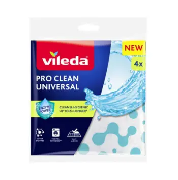 Lecka pastrimi Vileda Pro Clean Universal, me enzima, set 4 copë, shumëngjyrëshe