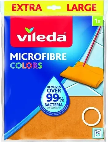 Leckë dyshemeje Vileda Microfibre Colors, mikrofibër, 1 copë, ngjyrë e përzier