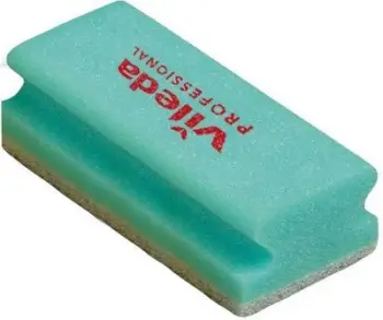 Sfungjer Vileda Professional anti-spray cleaner, 7x15cm, i gjelbër