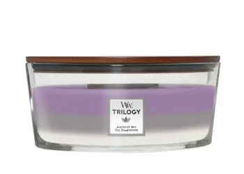 Qirinjë aromatikë WoodWick Trilogy Amethyst Sky, 3x 453.6 g