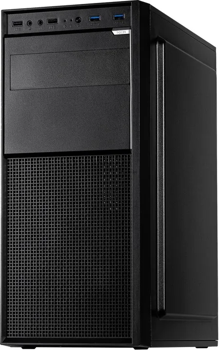 Kasë INTER-TECH A-301 Quad Midi Tower, e zezë - 3