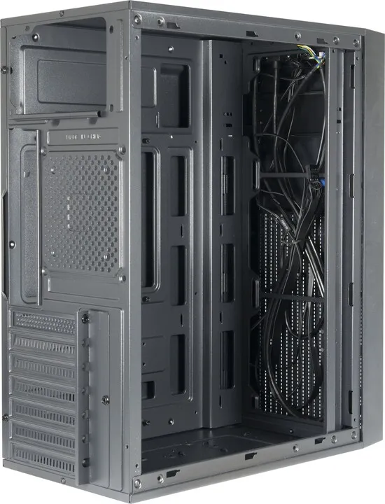 Kasë INTER-TECH A-301 Quad Midi Tower, e zezë - 5