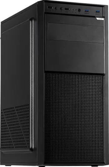 Kasë INTER-TECH A-301 Quad Midi Tower, e zezë