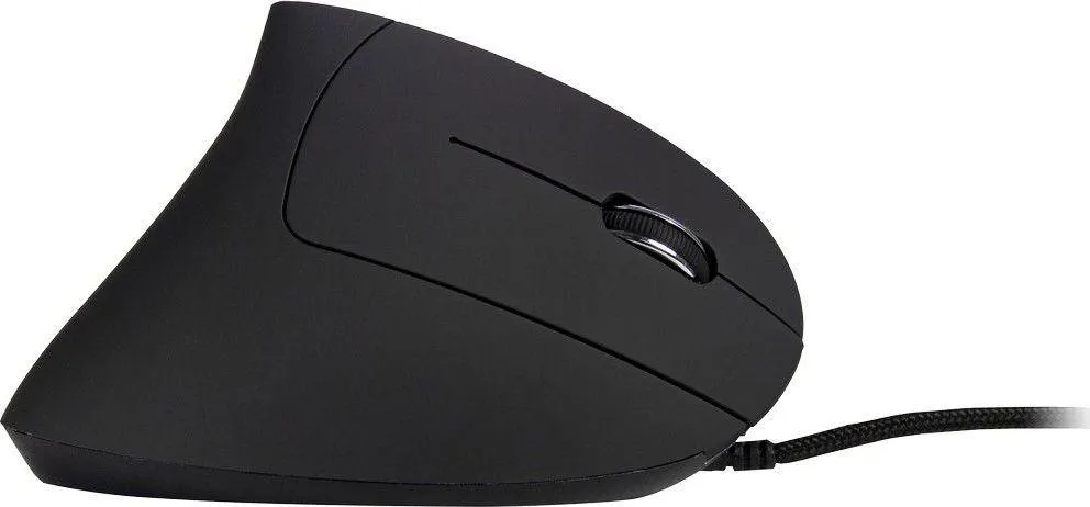 Maus Inter-Tech KM-206, me kabllo, USB, i zi dhe i kaltërt - 1