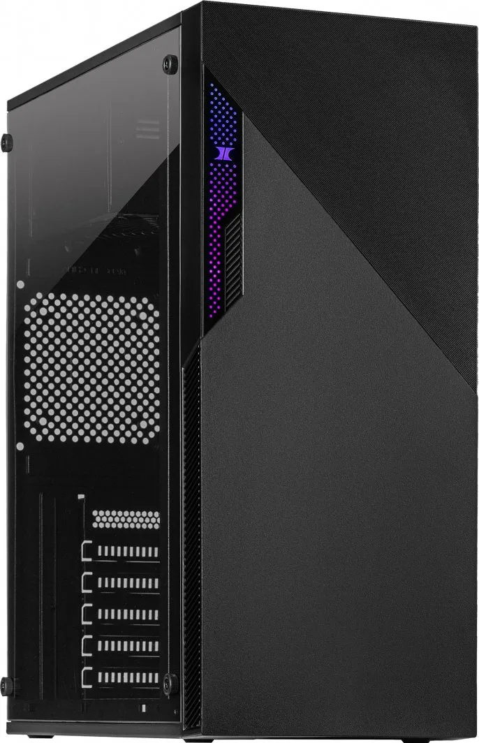 Kasë Inter-Tech A-303 Slant ARGB, Midi Tower - 1