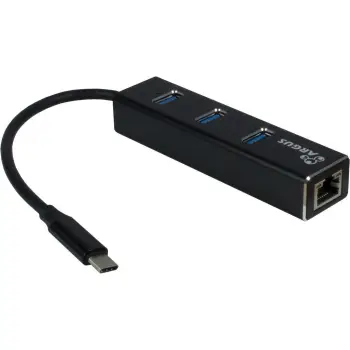 Hub USB Inter-Tech ARGUS IT-410, USB 3.2 Gen 1, Type-C, i zi