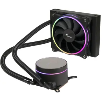 Ftohës me lëng Inter-Tech Argus Iceman LC-120 RGB, 120mm, me LED RGB, i zi