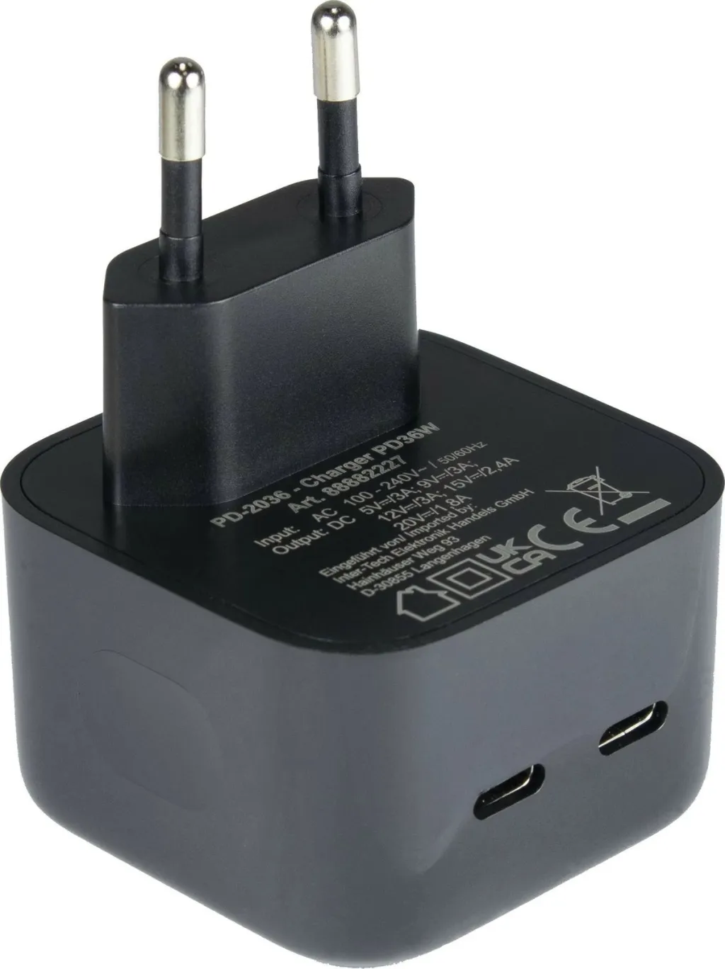 Karikues Inter-Tech PD-2036 USB-C 36W i zi - 1
