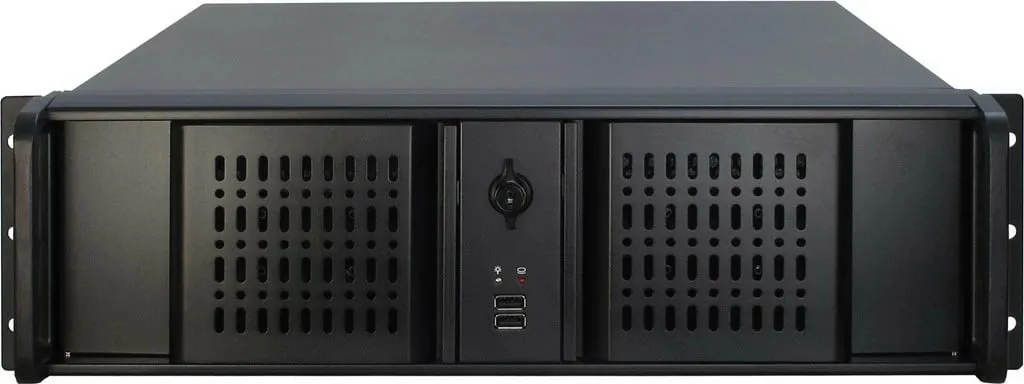 Kasë Inter-Tech IPC 3U-3098S, 19 inç, industriale, e zezë - 2