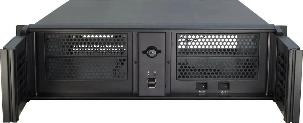 Kasë Inter-Tech IPC 3U-3098S, 19 inç, industriale, e zezë - 3
