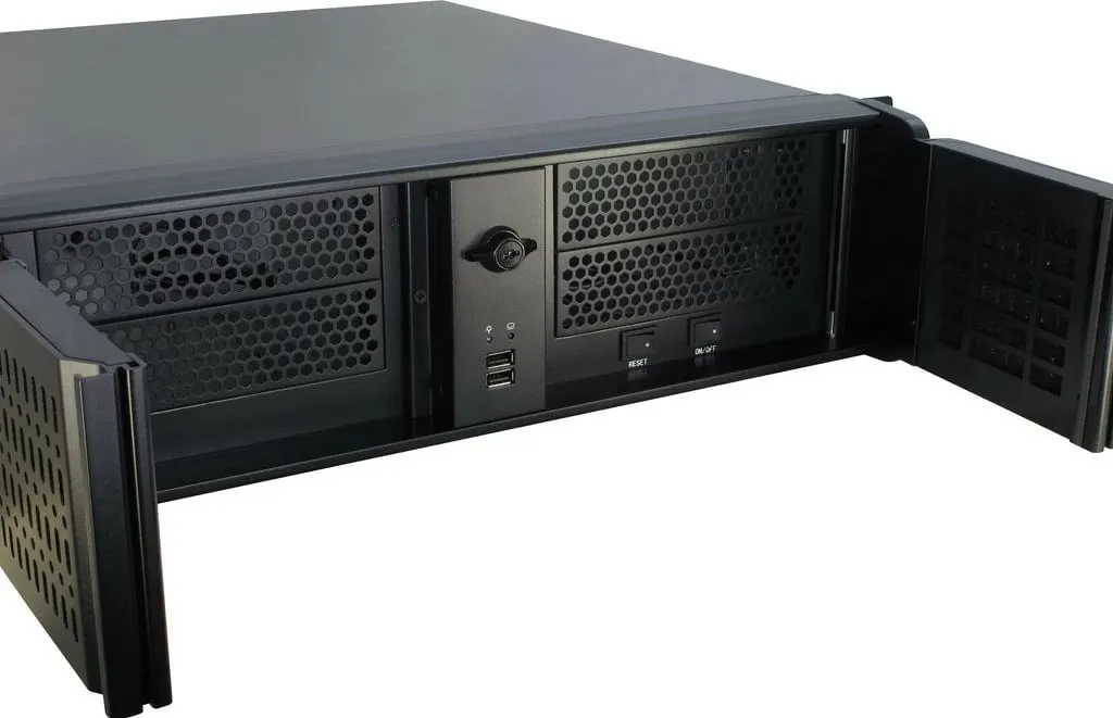 Kasë Inter-Tech IPC 3U-3098S, 19 inç, industriale, e zezë - 5