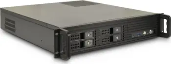 Kuti serveri rack Inter-Tech 2U-2504, 2U, për ventilatorë 60 mm, e zezë